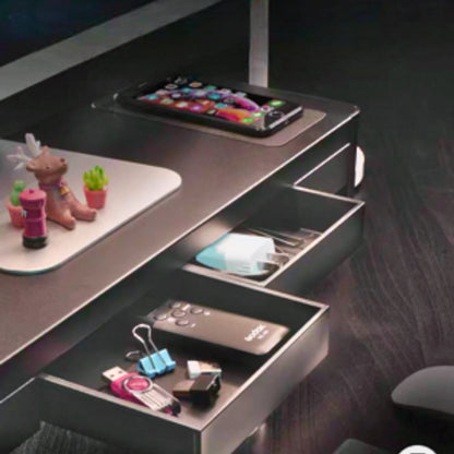 Support Moniteur Ergonomique avec chargeur sans fil - Réhausseur Ecran Multifonction